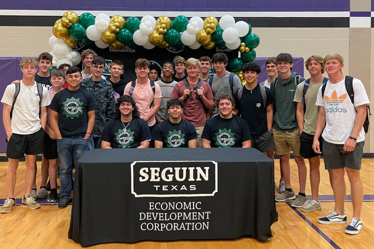 students during seguin industry signing day
